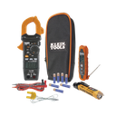 Kit de Prueba Eléctrica HVAC para Aire Acondicionado, Calefacción, Minisplits, etc. Medición de Voltaje CA/CC, Resistencia, Frecuencia, Capacitancia, Diodos, Temperatura, Ciclo, Micro Amperios CC. | CL320KIT