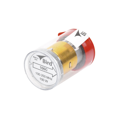 Elemento de 100 Watt en Línea 7/8" para Wattmetro BIRD 43 en Rango de Frecuencia de 100 a 250 MHz. | 100C