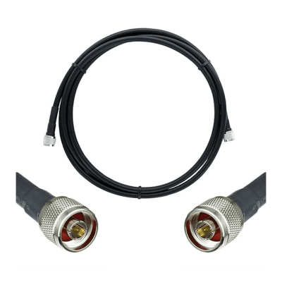 Jumper Coaxial con Cable Wilson-400 / Conector N Macho en los Extremos / 6.1 Metros (20.01 Pies) de Longitud. | 952-320