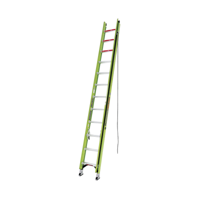Escalera de Extensión de Aluminio + Fibra de Vidrio Hasta 7.31 m. !La Más Liviana del Mundo! (No. Parte: 18724) | HYPERLITE-24-IA