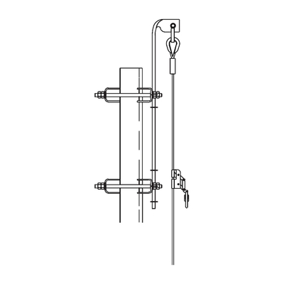 Línea de Vida hasta 45.7 Metros (150 pies). Compatible con línea Super Titan. Carro de Seg. NO INCLUIDO. | TRY-ST-LV-150