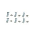 Paquete de 6 tornillos con tuercas de acero inoxidable 1/4 x 1 1/4”. | TORN-TZ30G