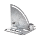 Base para Mástil con Ajuste de Ángulo. Diámetros de Mastil: 1" a 2" | SLM-BA-8G