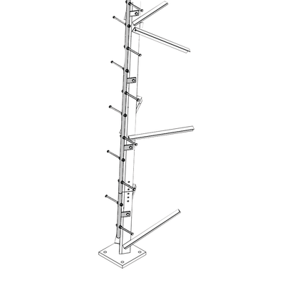 Escalera de 3 m Tipo Perno con Sección Soldada para Torres SUPER TITAN Secciones 13 a 21. | TRY-ST-STEPW