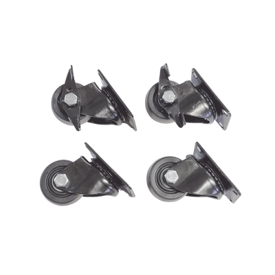 Juego de 4 Ruedas para Gabinetes Linkedpro Terminación R2 (2 con freno, 2 libres) | LP-CAST-72-SET