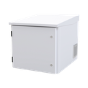 Gabinete PROFUNDO hasta 705 mm  de profundidad, de Exterior de 9UR con Ventiladores y Termostato, Se envía el Gabinete Armado, (Montaje a poste o torre se vende por separado). | LP-FORTE-6078-09U