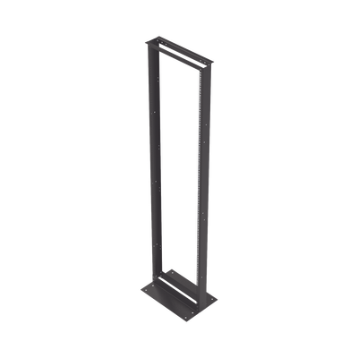 Rack de 2 Postes, Estándar 19", 45 Unidades, Fabricado en Acero, Base "L" para Anclar a Piso. | EIRL-5545