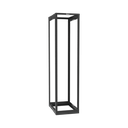 Rack de Cuatro Postes Estándar de 19", Rieles Roscados #12-24, Profundidad Ajustable de 23 a 42 in, 45 Unidades de Rack, Color Negro | AR4P