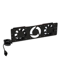 Kit de 2 Ventiladores 110 Vca (12 x 12 cm) con Clavija para Gabinete de Piso | LPVENT02BASIC