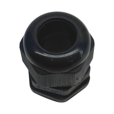 Conector Plástico Negro Tipo Glándula para Rosca NPT 3/4" | TXG-PG-34NBK