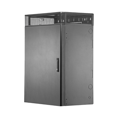 Gabinete de Montaje en Pared TrueEdge™, Con 9 UR para Equipo Activo y 9 UR para Paneles de Parcheo, Fabricado en Acero, Color Negro | WME9BL