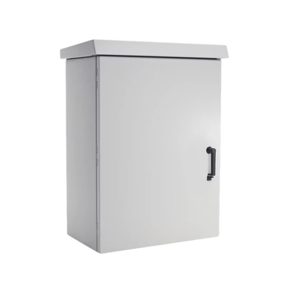 Gabinete Para Exterior OSP ComLine de 12 UR, 600 mm de Ancho, 500 mm de Profundidad De Aluminio, Color Gris Claro Con Protección NEMA 4/12/4X/3/3R; IP66 | ECL606050P