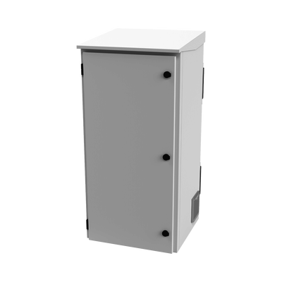 Gabinete de Exterior con Rack de 19" de 24U con Ventiladores y Termostato, Se envía el Gabinete Armado (Montaje a poste o torre se vende por separado). | LP-FORTE-24U-R3