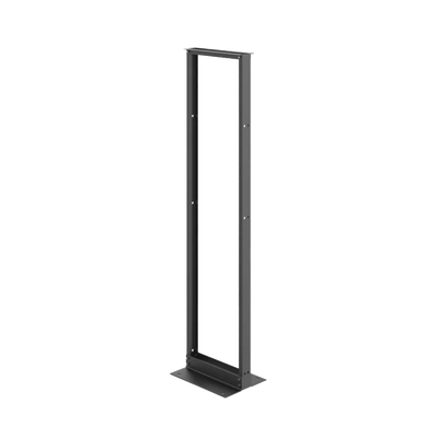 Rack de Dos Postes Estándar de 19 in, Rieles Numerados y Roscados #12-24, Fabricado en Aluminio, 45 Unidades de Rack, Color Negro | EDR19FM45U