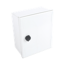Gabinete de Poliéster IP65 Uso en Intemperie (250 x 300 x 140 mm) con Placa Trasera Interior de Plástico (Incluye Chapa y Llave). | PST-2530-14P
