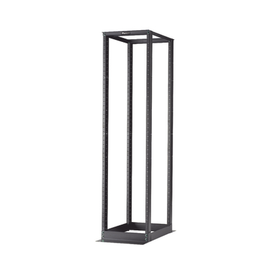 Rack de Cuatro Postes Estándar de 19", Rieles Numerados y Roscados #12-24, Profundidad Máxima de 23 in, 45 Unidades de Rack, Color Negro | R4P23