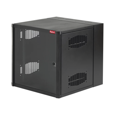 Gabinete AccessPlus de 19 UR Montaje en Pared de 19in, Rieles Numerados y Roscados #10-32, Puerta con Ventana de Seguridad, 600 mm de Ancho, 637 mm de Profundidad, Color Negro | EWMW362425