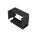 Rack Abierto de montaje en Pared, de 19in, 5 Unidades de rack, Profundidad Ajustable (8" a 12") con Charola de Uso Múltiple. | LP-REP-1205-CH