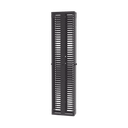 Organizador Vertical PatchRunner™, Doble (Frontal y Posterior), Para Rack Abierto de 45 Unidades, 8in de Ancho, Color Negro | PR2VD08
