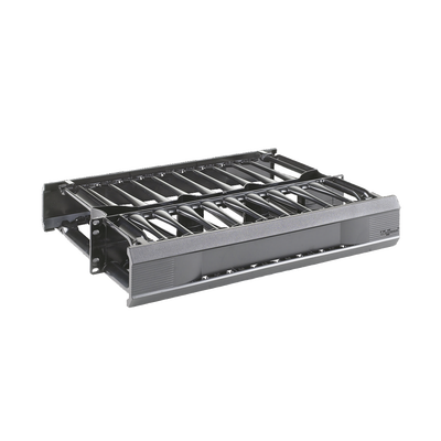 Organizador de Cables Horizontal CableTek, Doble (Frontal y Posterior), Para Rack de 19in, 2 UR | DCHD2