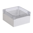 Gabinete Plástico para Exterior (IP65) de 160 x 160 x 90 mm Cierre por Tornillos Tapa Transparente. | TXG-01-5