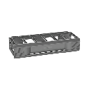 Organizador de Cables Horizontal CableTek, Sencillo (Solo Frontal), Para Rack de 19in, 2 UR | DCHS2