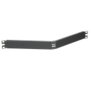 Tapa Ciega Para Rack Estándar de 19in, Angulado, de Acero, 1UR, Color Negro | CPAF1BLY