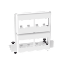 Patch Panel de 8 Puertos Mini-Com, Para Uso con Gabinetes Multipropósito, de Instalación a Presión, Color Blanco | MS8PPB