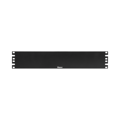 Tapa Ciega Para Rack Estándar de 19in, Plano, de Acero, 2UR, Color Negro | DPFP2