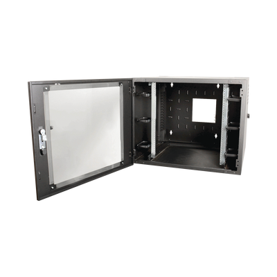 Gabinete de Pared Estándar de 19in, Abatible, de 12 UR, 610 mm de Profundidad, Color Negro | WC2-P101-12