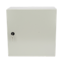 Gabinete de Acero IP66 Uso en Intemperie (400 x 400 x 200 mm) con Placa Trasera Interior de Metal y Compuerta Inferior Atornillable (Incluye Chapa y Llave PST407) | PST404020AR