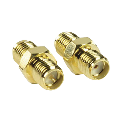 Adaptador en Línea de Conector SMA Hembra Inverso a SMA Hembra, Oro/ Oro/ Teflón, | TT-COU-SMA-RPF-SF