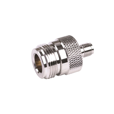 Adaptador en Línea de Conector SMA Hembra a N Hembra, Níquel/ Oro/ Teflón. | RSA-3477
