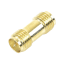 Adaptador Barril de SMA Hembra Inverso a SMA Hembra Inverso, Oro/ Oro/ Teflón, | TT-COU-SMA-2RP-F