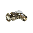 Adaptador en Ángulo Recto, de Conector BNC Macho a BNC Hembra, 50 Ohm (Monitor), Níquel/ Plata/ Teflón. | RFB-1132