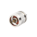 Adaptador en Línea de Conector SMA Macho a N Macho, Níquel/ Oro/ Teflón. | RSA-3453