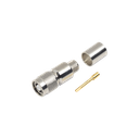 Conector TNC Macho Inverso, Anillo Plegable para ensamblar en cables RG-8/U, LMR-400, Niquel, Oro, Teflón | RP-1202-I