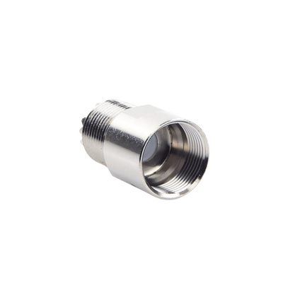 Conector UHF Hembra (SO-239) en Línea de Rosca para RG-8/U, 9913, LMR-400, Níquel/ Plata/ Teflón. | RFU-520-I