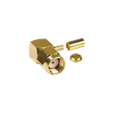 Conector SMA Macho Inverso en Ángulo Recto, Anillo Plegable/ RG-174/U, BELDEN 8216, Oro/ Oro/ Teflón. | RP-3010-1B