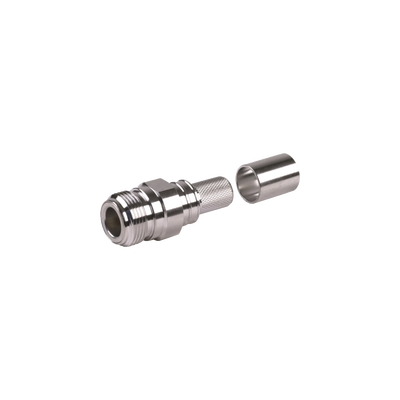 Conector N Hembra Plegable con Pin Cautivo para cables RG8 LMR-400 | EZ-400-NF-X