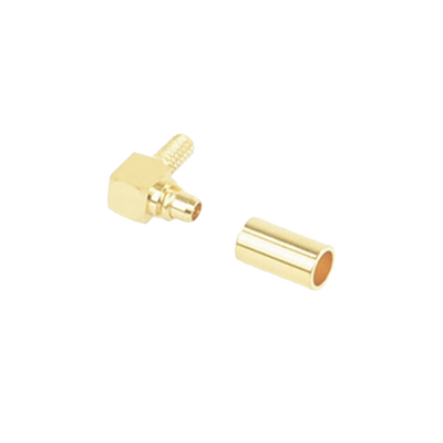 Conector MMCX Macho en A/R de Anillo Plegable para RG-174/U, BELDEN 8216, Oro/ Oro/ Teflón. | RMX-9010-1B