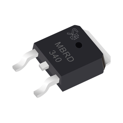 Diodo Rectificador Schottky, 3 Amp., 40 PIV, para SMD, Montaje DPAK, Tipo Anodo Dual. | 863-MBRD340G