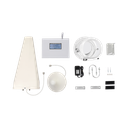 Kit Amplificador de Señal Celular DOBLE banda de frecuencia / Mejora las llamadas convencionales / Soporta los datos de las tecnologías 2G y 3G de TELCEL, AT&T y MOVISTAR / Cubre hasta 600 m². | EP-DB-3G
