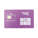 SIM Yobi para dispositivos móviles 3G/4G con recarga de 5GB cada mes durante 1 año de servicio (solo datos) | SIM5GBYOBI