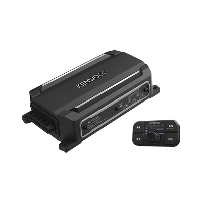 Amplificador de audio de 4 canales con control remoto y con conexión Bluetooth de 600 W de salida máxima | KAC-M5024BT