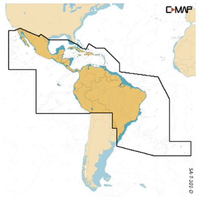 Carta de navegación de América del sur de uso exclusivo para pantallas NSX | M-SA-T-101-D-MS