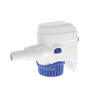 Bomba sumergible de achique automatizada de 500 galones por hora, para conexión de 24 Volts de corriente directa. | RM500B-24