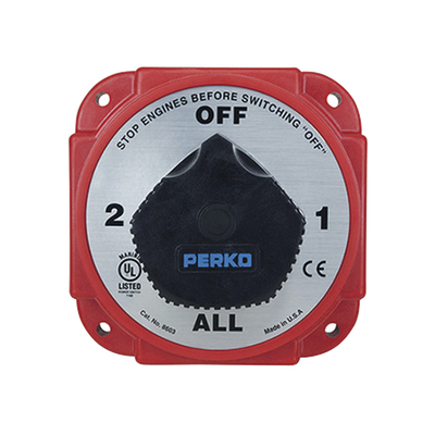 Switch Selector de Batería y Alternador de Servicio Pesado, para Sistemas Eléctricos Marinos | 8603DP