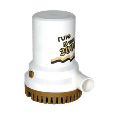 Bomba sumergible de achique serie gold de 2000 galones por hora a 12 Volts de corriente directa. | 09