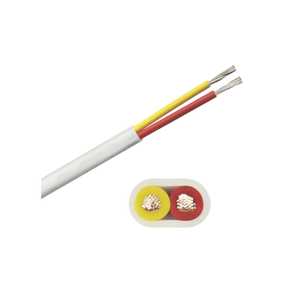 Rollo de cable plano grado marino calibre 14, de 2 conductores (rojo y amarillo) de 500 pies (152.4 m). de 2 conductores (rojo y amarillo) | B7W14T-20-500